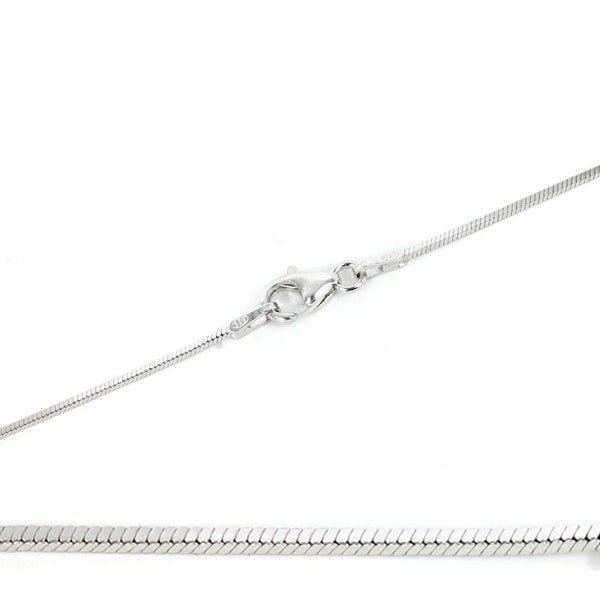 Collier chaîne serpent plat en argent sterling 1,2 mm 16″ (41 cm) 18 po. (46 cm) 20 po. (51 cm) | SF1291