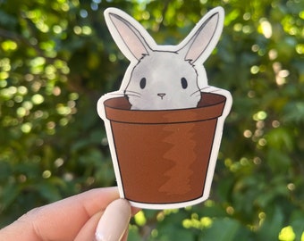 Bunny in Garden Pot