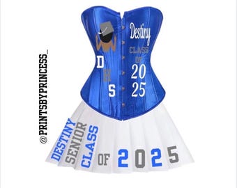 Senior 2026 Corset and Skirt Set Personalized Customized