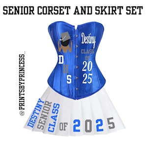 Senior 2026 Corset and Skirt Set Personalized Customized