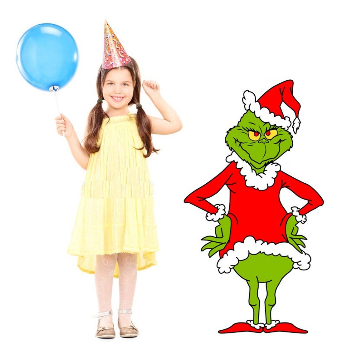 The Grinch Christmas Birthday Party Cardboard Cutout Life Size Etsy
