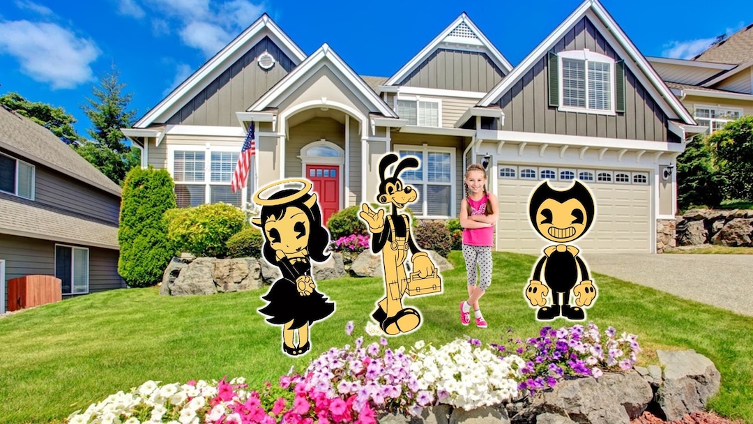 Bendy and the Ink Machine Birthday Party Cardboard Cutout Life Etsy