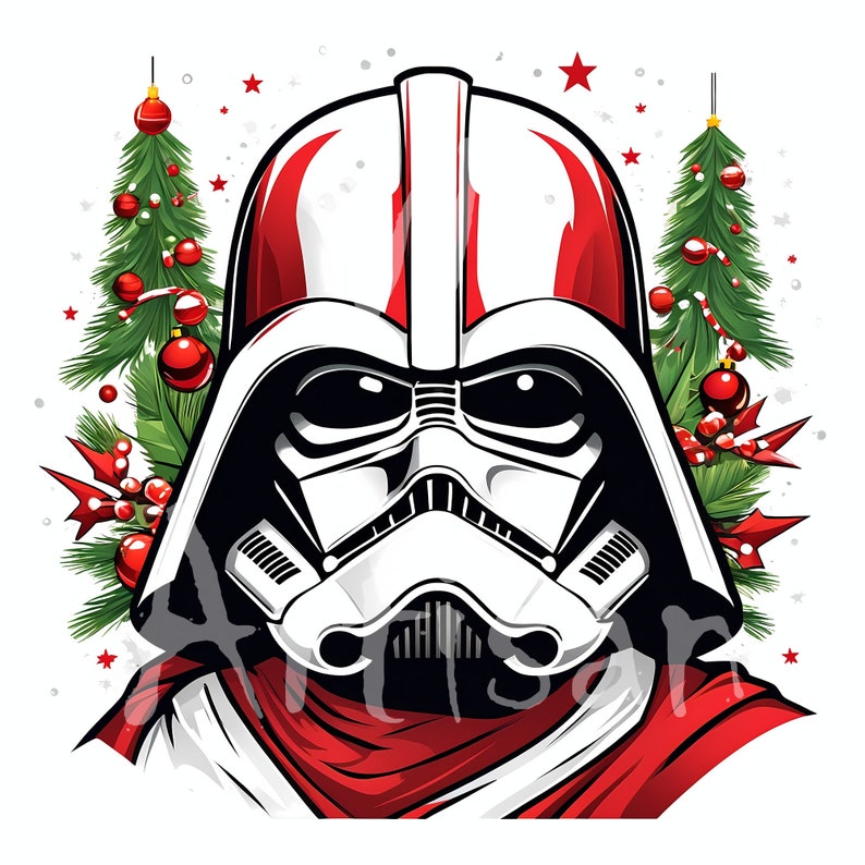 Christmas Star Wars Clipart. Christmas Clipart. Christmas Card Idea