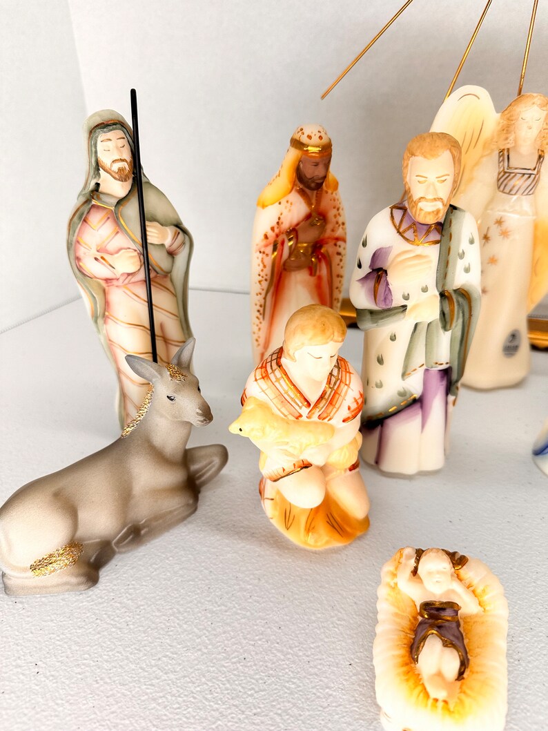 Fenton Nativity Set 12 Pieces With the Star Etsy