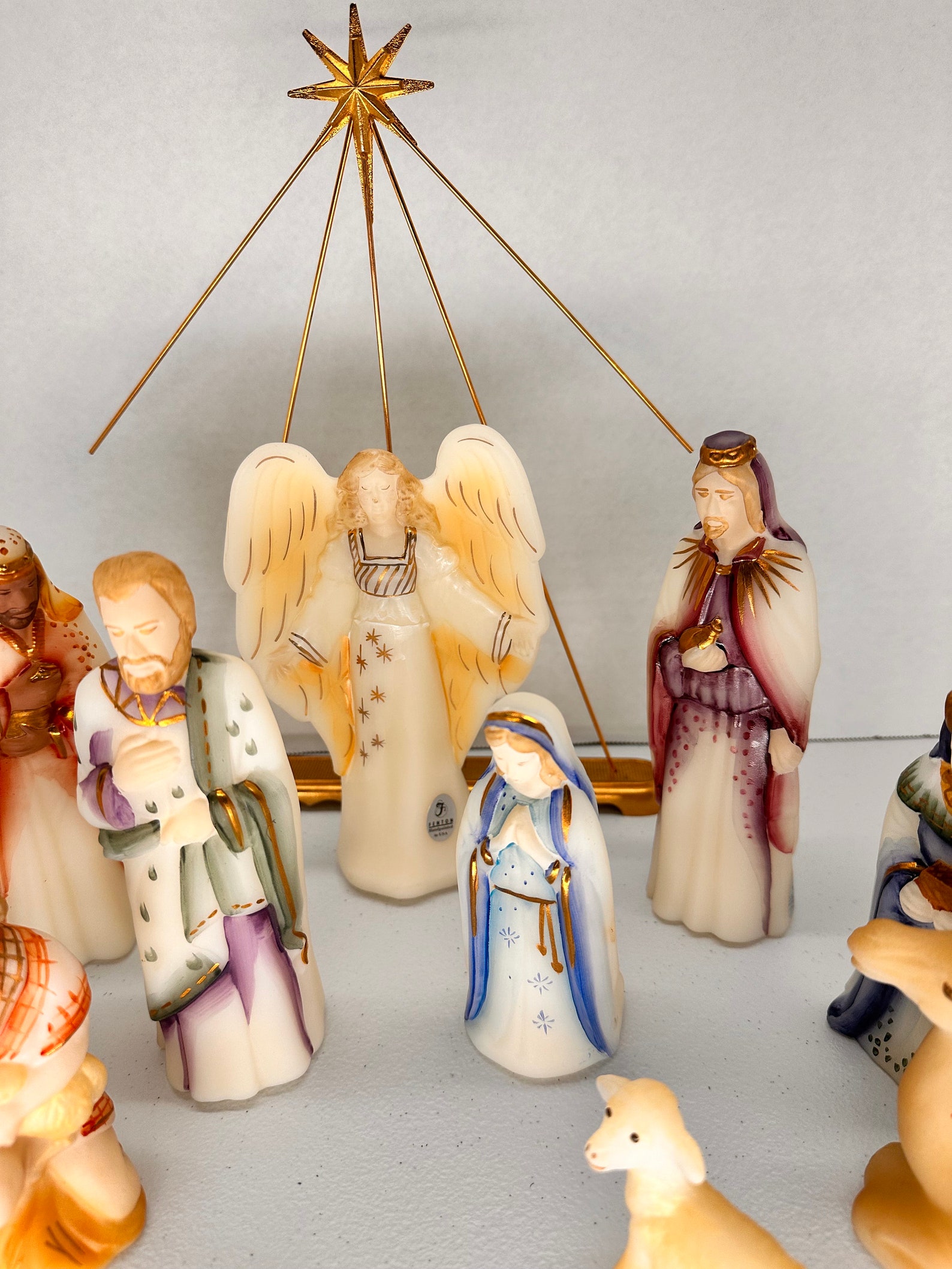 Fenton Nativity Set 12 Pieces With the Star Etsy