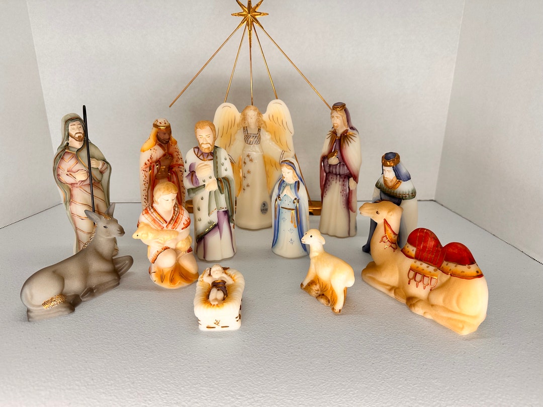 Fenton Nativity Set 12 Pieces With the Star Etsy