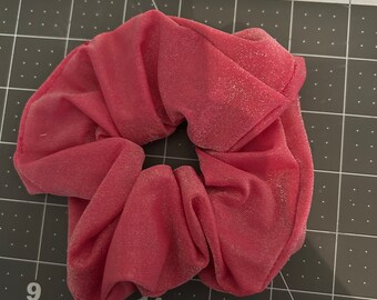 Red Shimmer Scrunchie