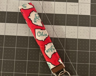 State of Ohio Wristlet Keychain
