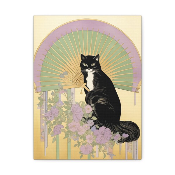 Art Deco Cat Etsy