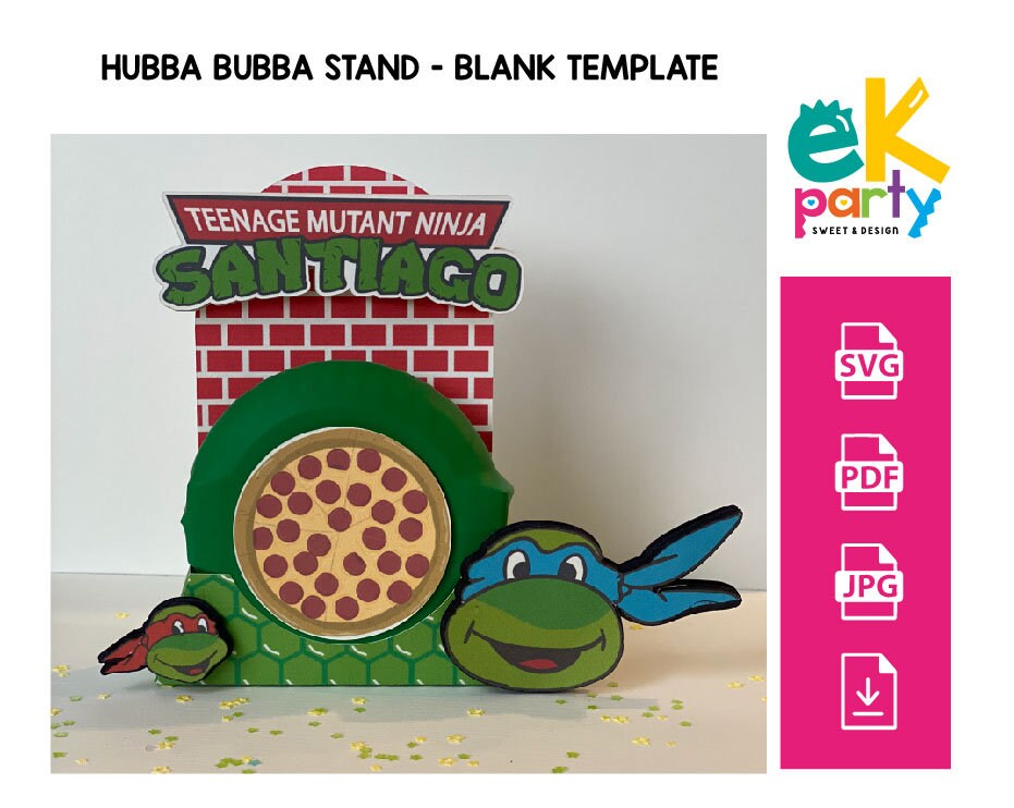 Hubba Bubba Stand Template, Blank Template, Digital File Pattern Gum ...