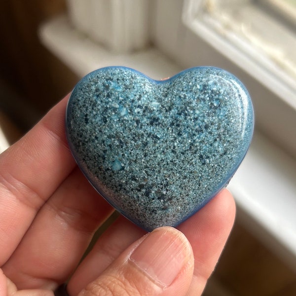 Pet Ash Pocket Hug, Resin Heart Keepsake, Pet Loss Memorial Gift, Cremation Ashes