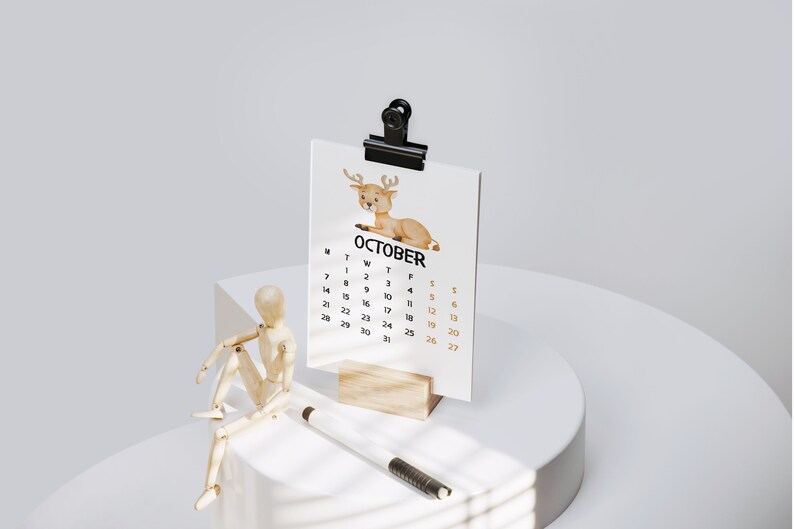 Animal Lover Card Calendar 2025, Sweet Animal, Cute Animal Etsy