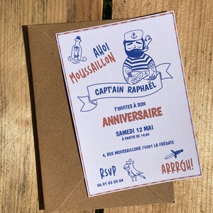 Invitation Pirates Party, Anniversaire Pirates, Personnalisable, Editable, Imprimable