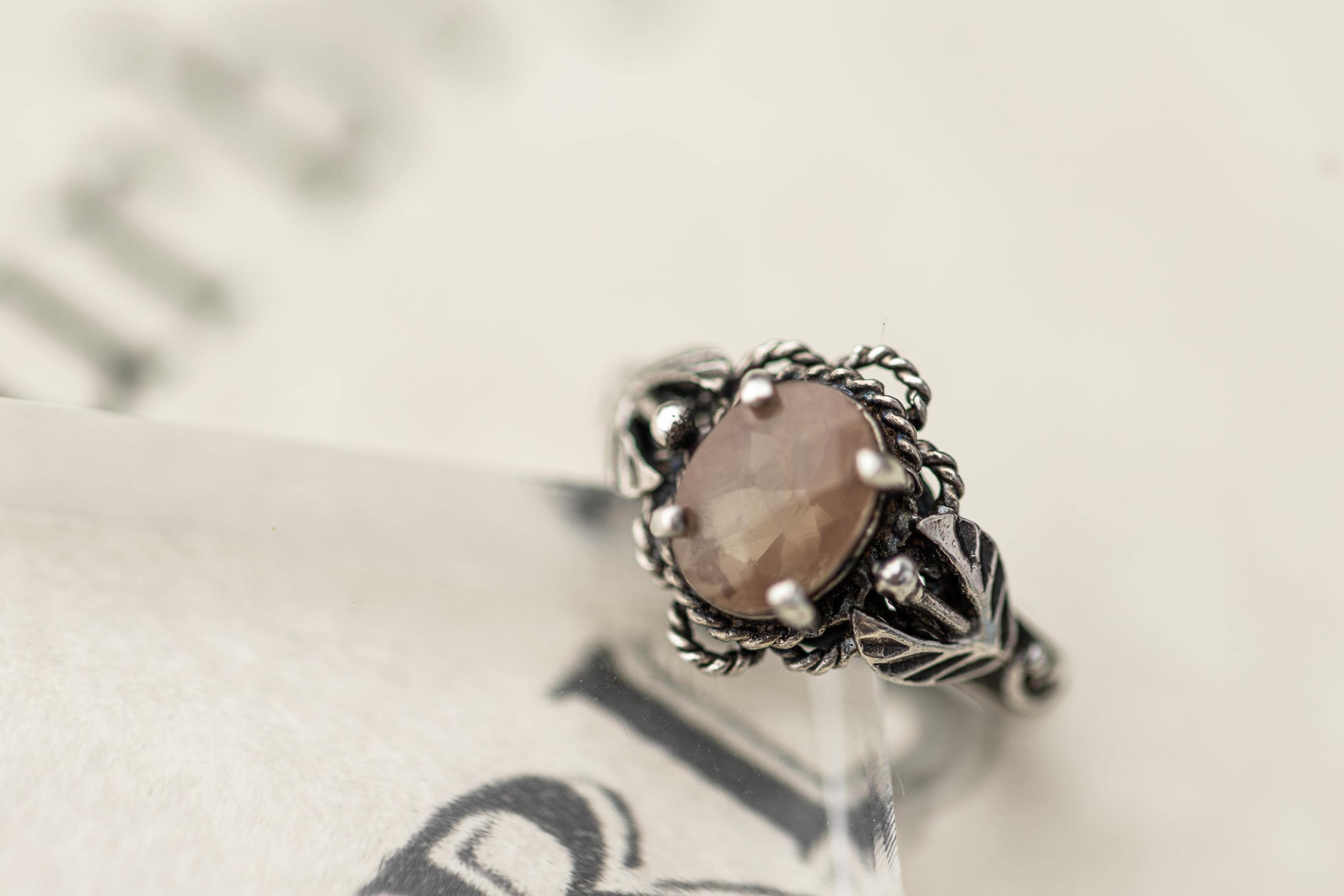 Antique Saphiret Glass Ring - Etsy