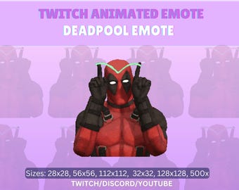 DeadPool Emote Animated, Funny DeadPool Meme Emote, Cute DeadPool Emote, Funny Emote Animated, Deadpool and Wolverine Emote, Meme Emote