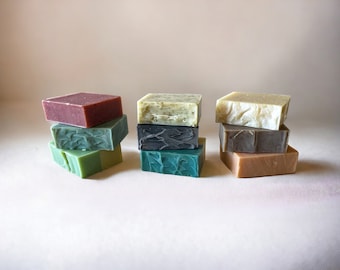 Handmade Soap Gift Box. All Natural Artisan Soap, Gift box 3pk, Gift box 9pk, Organic Scented Soap Bar, Moisturizing Soap. Self care package