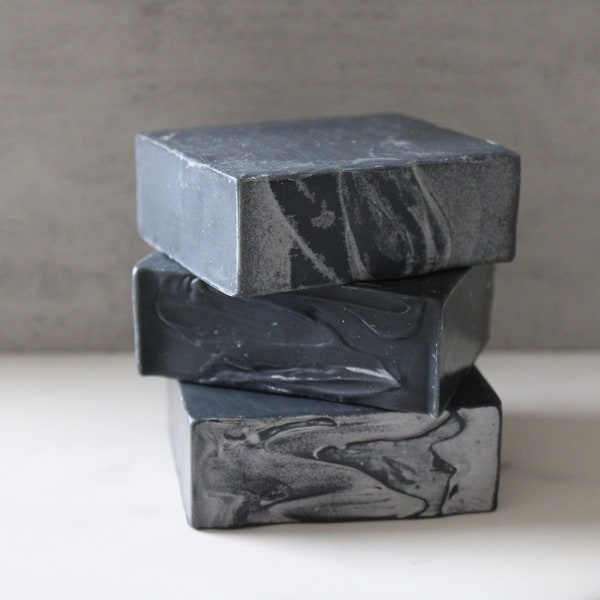 Charcoal Soap, Geranium Tea Tree, Soap bar, CP Soap, Handmade Soap, Moisturizing Soap, Face & Body Soap Bar, Artisan Soap