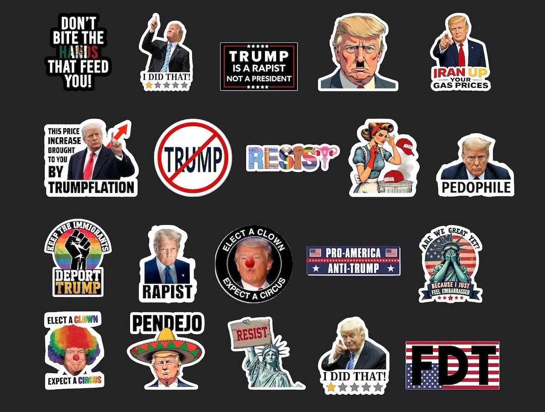 Trumpinator Sticker 20 Pack Anti Trump Stickers - Etsy