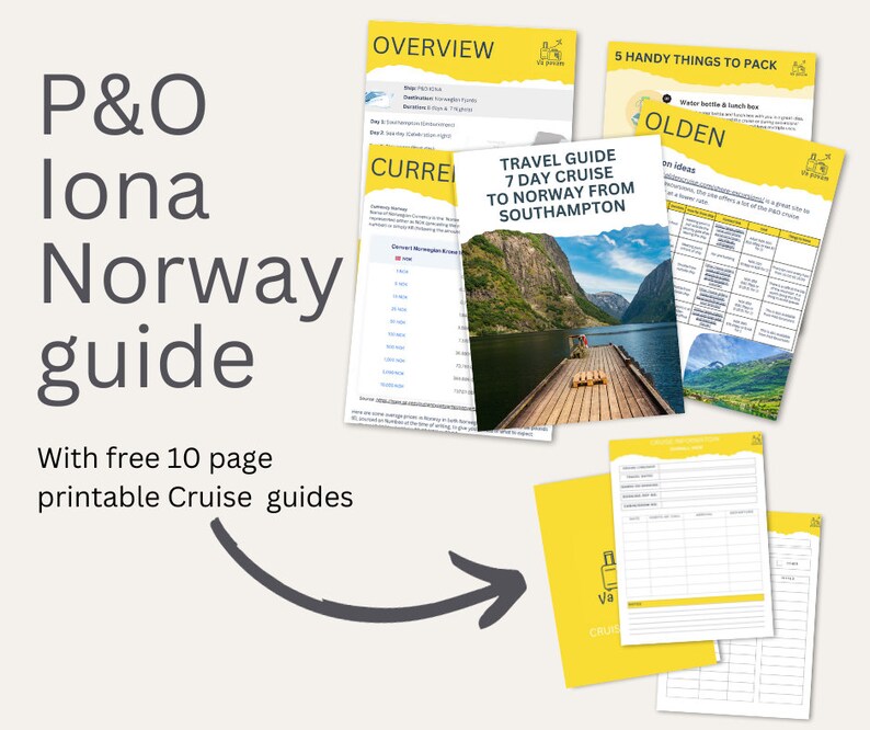 Norway 7 Day Cruise Guide With Free 10 Page Cruise Planner image 1