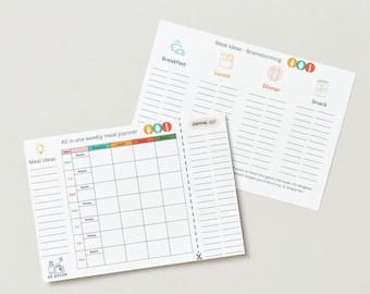 All in One Meal Planner