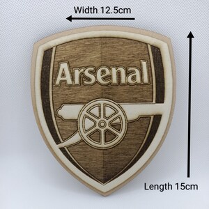 Fantastic ARSENAL Wall Plaque/Sign Crest Mural alternative clubs available image 6