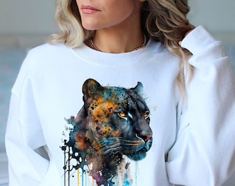 Panther Sweatshirt: Retro School Spirit Football Sweater