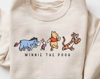 Winnie The Pooh And Friends Sweatshirt, Winnie The Pooh Sweatshirt, Pooh Bear Sweatshirt, Disneyworld Family Matching Sweatshirt,Winnie Pooh