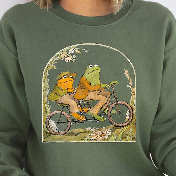 Frog and Toad Shirt I Frog Toad Sweatshirt , Cottage Core Hoodie , Students Sweatshirt ,Book Lover Sweatshirt,Cute Book Shirt,Christmas Gift