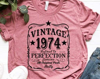 50th Birthday Shirt: Sassy Vintage 1974 Tee