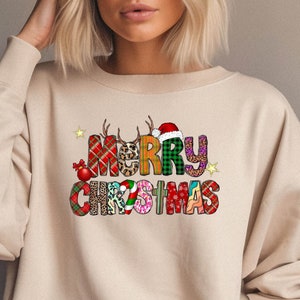 Merry Christmas Sweatshirt, Christmas Shirts, Merry Christmas Crewneck, Cute Winter Sweater, Christmas Sweatshirt, Christmas Hoodie