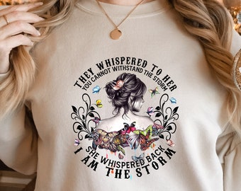 I Am The Storm Shirt: Strong Woman Graphic Tee
