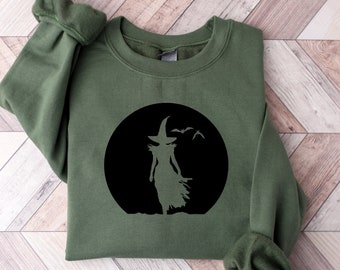 Witch Moon Sweatshirt: Unisex Halloween Crewneck