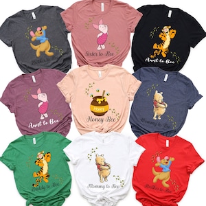 Winnie The Pooh Birthday Shirt Matching Winnie The Pooh Shirts Pooh Bear Birthday family Shirts Toddler Birthday Shirt Mom Dad