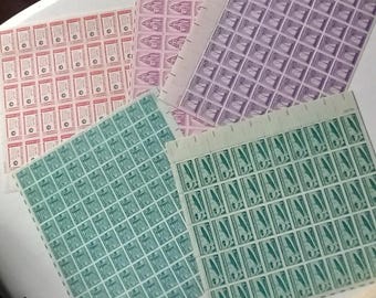 Collection of Mint sheets of U.S. stamps 1950s and 1960s