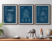 スター・ウォーズ設計図ポスターセット：ミレニアム・ファルコン、R2