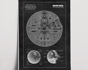 スターウォーズ デススター設計図 マンダロリアン ベスカー デス・スターの設計図：スター・ウォーズ ウォールアート、SF オタク風