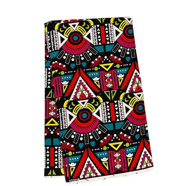African Print Fabric, Nubia Sans Souci Ankara sold by the yard and wholesale. Mudcloth fabric, Ethnic fabric, Tribal African Pattern Fabric