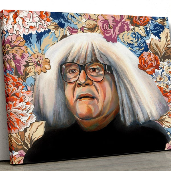 Frank - Oil Painting - Danny DeVito - Art Print - It's Always Sunny In Philadelphia - Floral Painting - Ango Gobloggian Free Shipping