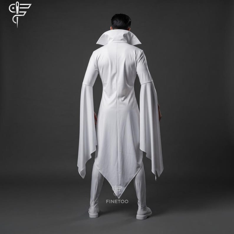 Genuine Leather Gothic Cape & Chaps: Dark Angel Costume image 2