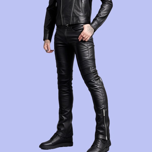 Leather Pants Men - Etsy