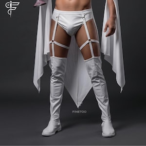 Genuine Leather Gothic Cape & Chaps: Dark Angel Costume image 4
