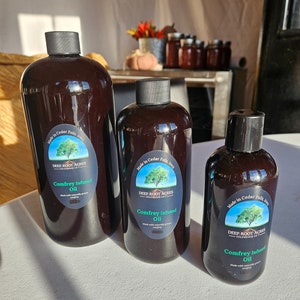 Double Infused Comfrey Oil - olive oil base - 9 oz. 16 oz. 32 oz.