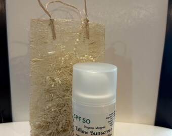 Tallow Sunscreen 2oz. SPF 50 - this is an air pump