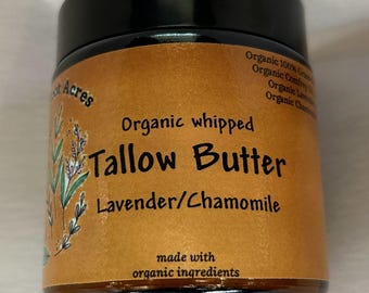 100% Grassfed Whipped Tallow Butter 2 oz. 4 oz. or 9 oz.