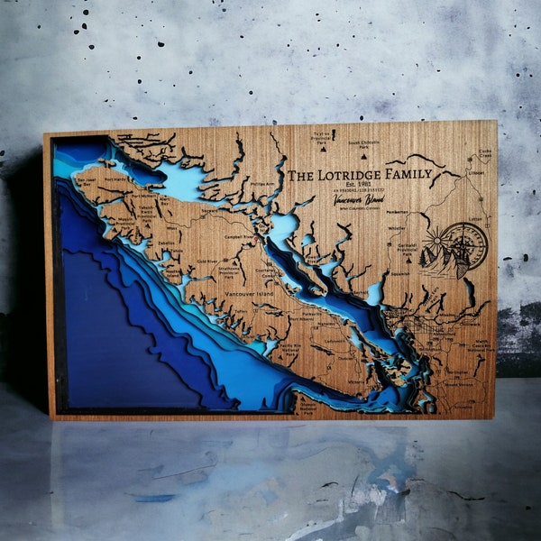 Vancouver Island Wood Map