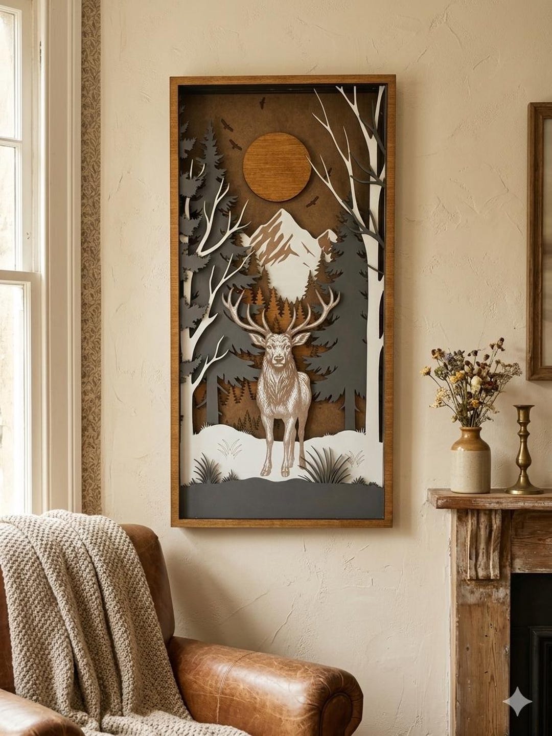 Handcrafted Layers 9 Layers Handcrafted Woodland Animal Wood Art – 20