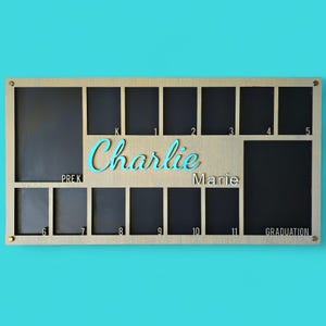 Pre-K to Graduation School Years Wood Photo Frame