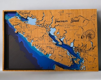 Vancouver Island Wood Map