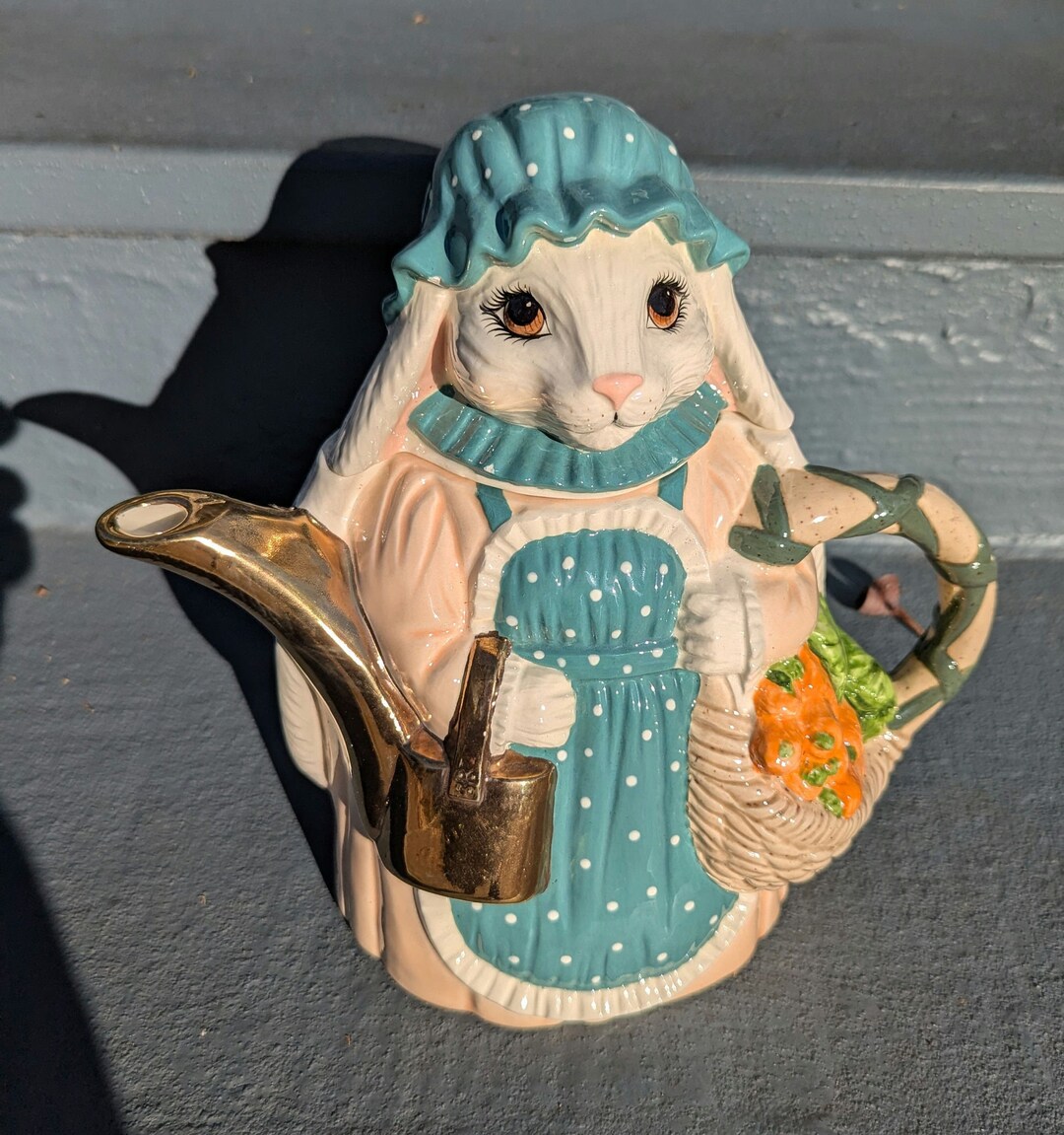 Mini Rabbit Tea Pot Cafe Bunny Ceramic Tea Pot - Etsy