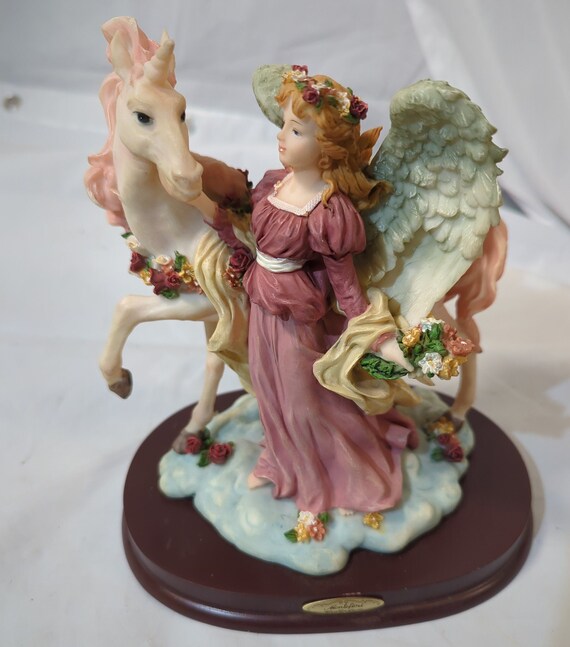Montefiori Collection Angele Unicorn Figurine Fine Porcelain Rare